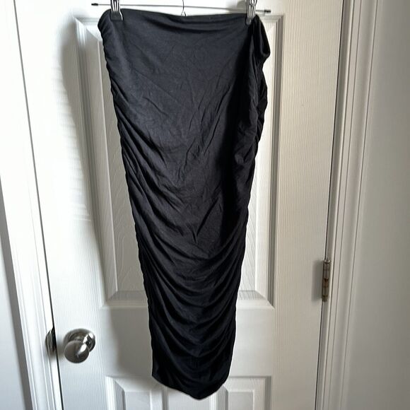 Hatch Skirt Milo Black Stretch Comfort Maternity Jersey Soft Bodycon Midi Size 2 - Picture 6 of 9